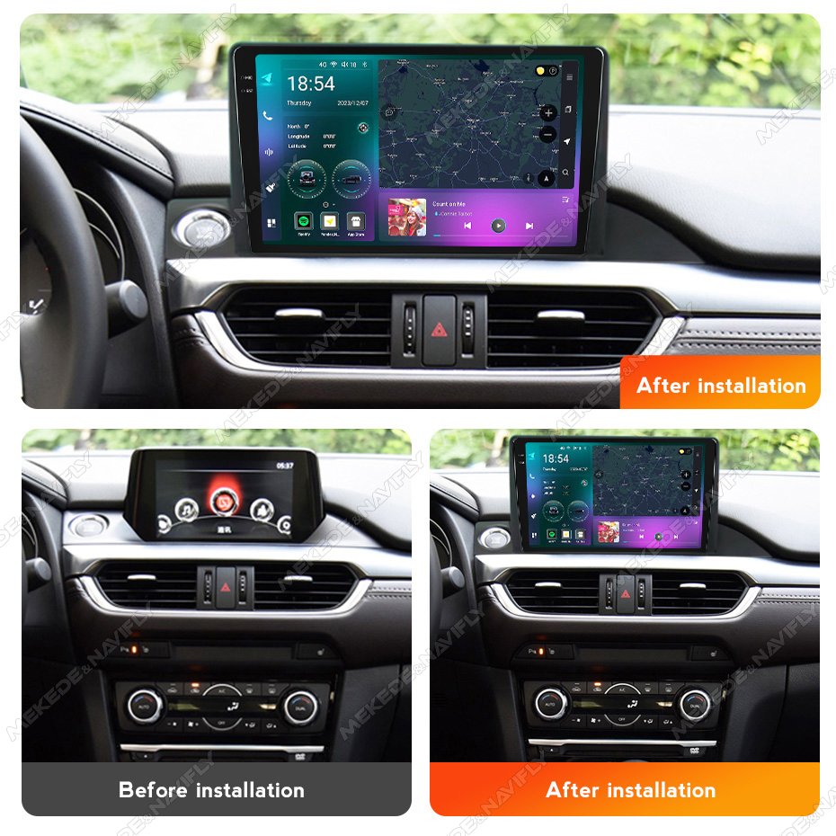 MEKEDE M7 M6 PLUS Car Touch Screen Gps Navigation 4g Lte WiFi for Mazda 6 III 3 GJ GL 2015 - 2018 BT Cooling Fan