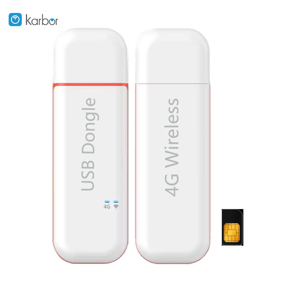 Karbor 4G USB Dongle WiFi Hotspot Modem Encryption Dongle with SIM Card Slot Usb Wifi Dongle