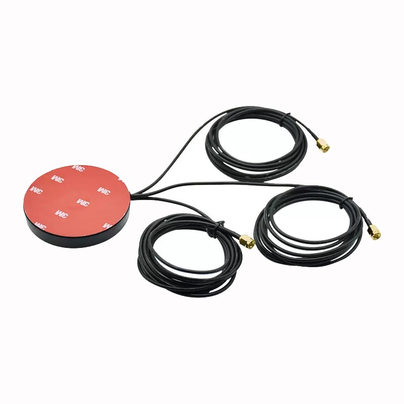 1.5M/3M Customized 4g 3g Gps Gnss Wifi/bluetooth Car Puck Antenna 3 In 1 Combo Cabinet Antenna SMA-J Male