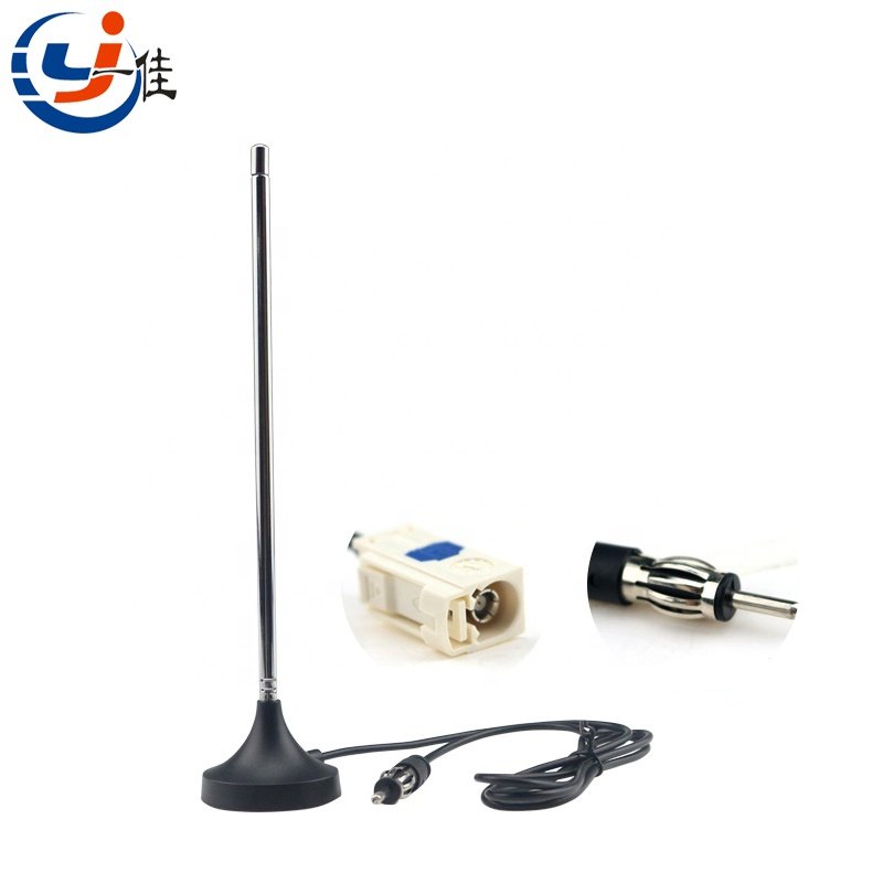 Factory sales am/fm radio telescopic car radio antenna coaxial cable with magnet base