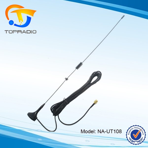UT-108 144 430MHz Dual Band SMA-Female Connector Magnetic Base Car Antenna VHF UHF Mobile Antenna NA-UT108