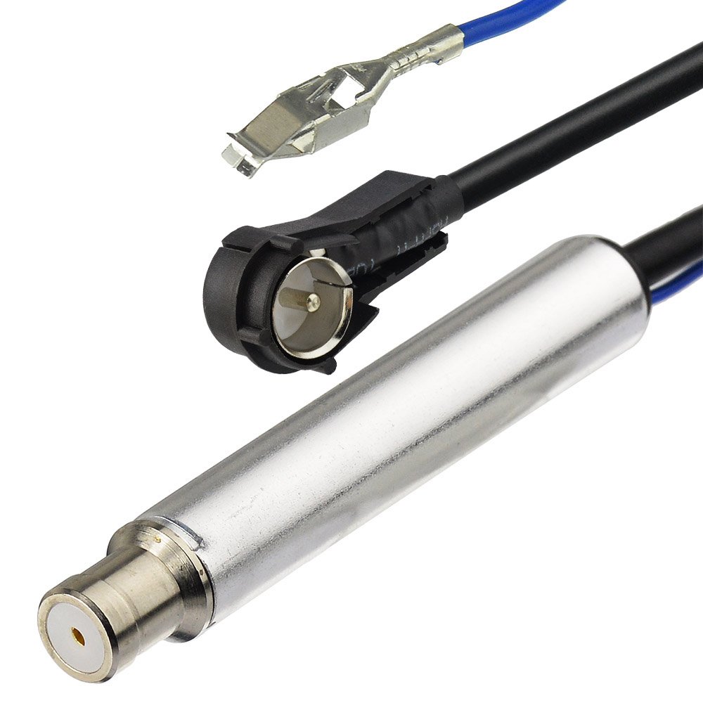 Car DAB + Antenna Amplifier AM FM ISO Male to Female Signal Booster Amplifier for Car Stereo Audio CD Media Head Unit Receiver