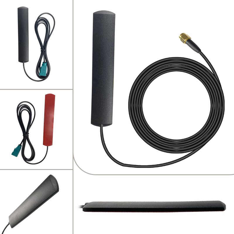 High Gain 3G 4G LTE WIFI Receiver Antenna Sticker External GSM Signal Patch Antenna with SMA-Male for Car Radio