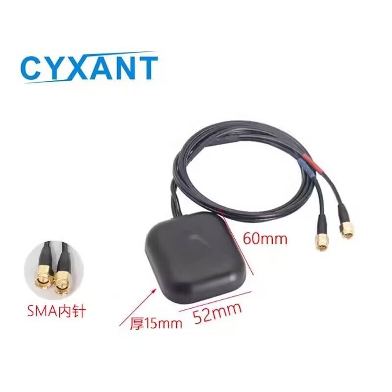 GPS Beidou +4G Active Car-Borne Navigation Antenna SMA Connector 3 Meters Satellites Positioning Satellite Antenna Communication