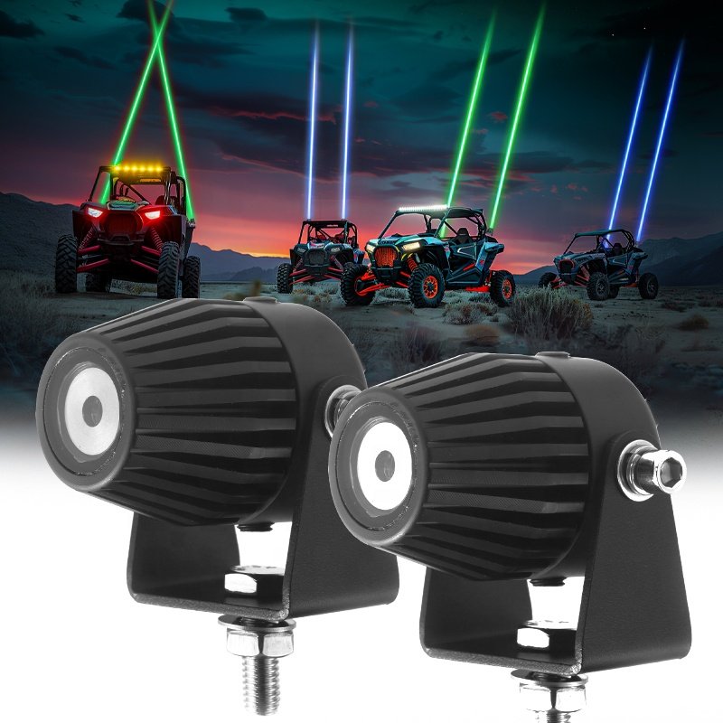 Motorcycle Truck Chasing High Quality Boat Flexible Whipless Antenna Remote Laser Flag bar Utv Atv Car Rgb Utv Led Whip Light