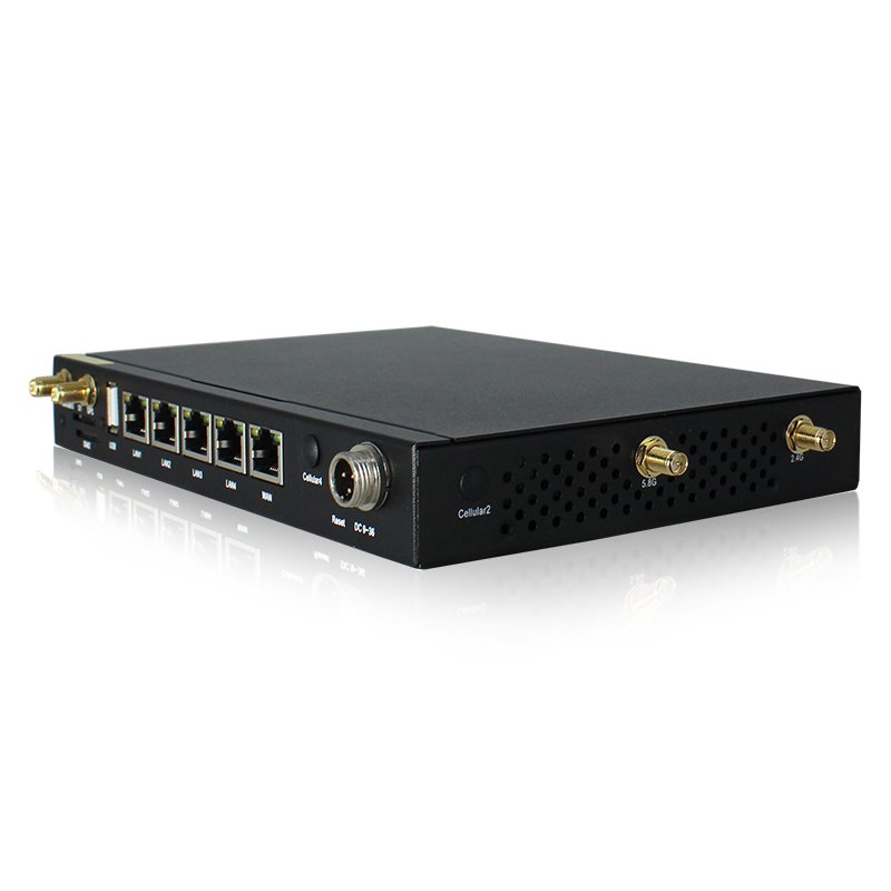 M2M Dual Sim Card Slot Industrial Cellular 4G Lte Wifi Router Dual Band 3G 4G Openwrt 1200Mbps GPS Antennas Vehicle Wifi Router