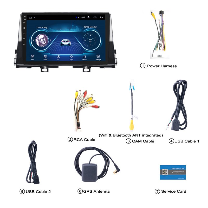 Android 10 for KIA PICANTO Morning 2016 2017 2018 2019 Multimedia Stereo Car DVD Player Navigation GPS Radio(99129ac8)