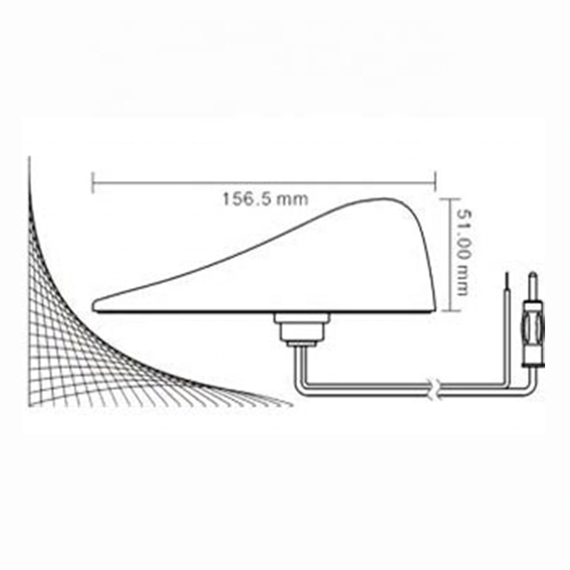 Tronix Universal AM FM Roof Mounting Replace Antenna Radio Shark Fin Car Antenna