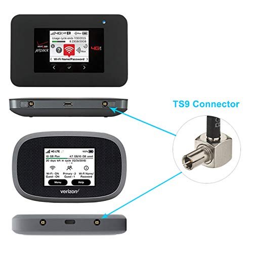 4G LTE Wifi Outdoor Whip Antenna Mini Soft TS9 Antenna For Verizon AT&T T-Mobile Sprint 4G LTE Mobile Hotspot MiFi Router