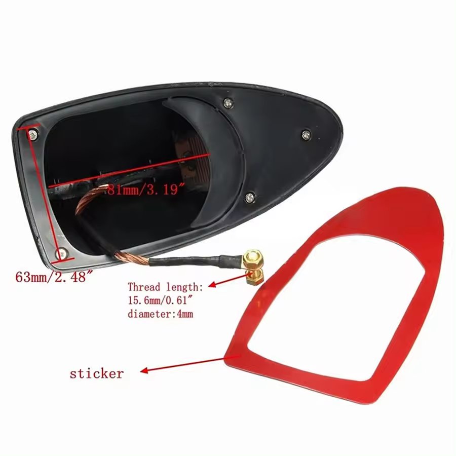 Customize Color Car Roof Mount Shark Antenna Universal Radio Signal Aerials Roof Antennas