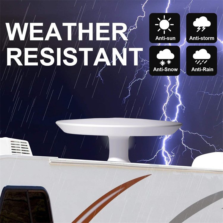 TV Remote Controlled Rotating Car Hdtv Antenna Outdoor Powerful Indoor Tv with Amplifier 60cm Satellite Dish