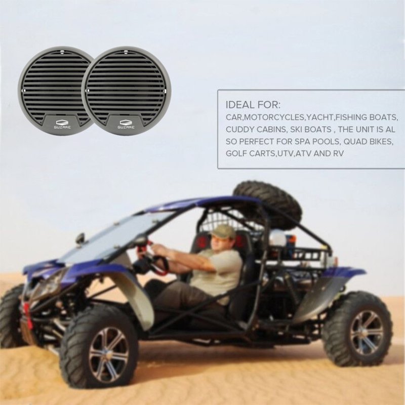 Car MP3 Player Marine Stereo Waterproof Radio Audio Receiver +3" Marine Waterproof Speaker+ Antenna for UTV ATV Boat Motorcycle