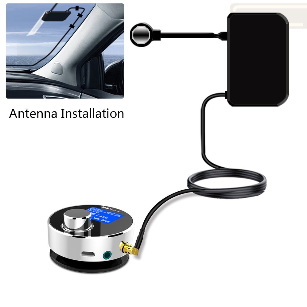 DAB Antenna Home Stereo System, Esuper Mini Portable Digital Radio Adapter & FM Transmitter/Aux-Out Fm Transmitter for Dab Radio