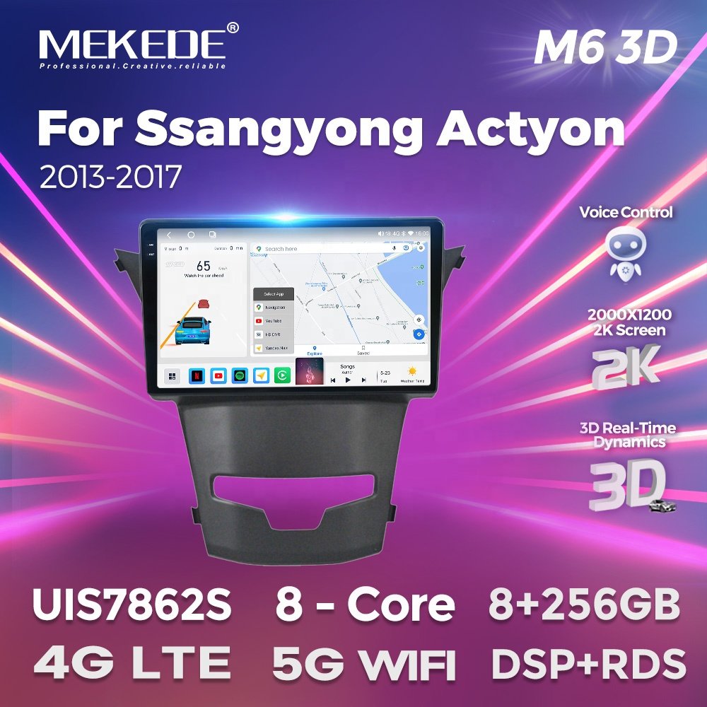 M6 PRO 4G LTE Car Stereo Touch Screen Android for SsangYong Korando 3 Actyon 2 2003-2017 BT GPS DSP WIFI Car Multimedia Player