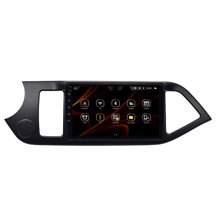 9' Android for Kia Picanto Morning 2012-2015 Multimedia Stereo Car DVD Player Navigation GPS Video Radio IPS Playstore Wireless