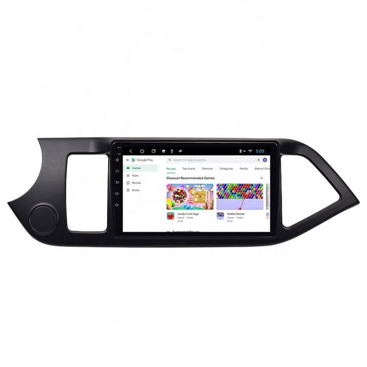 9' Android for Kia Picanto Morning 2012-2015 Multimedia Stereo Car DVD Player Navigation GPS Video Radio IPS Playstore Wireless