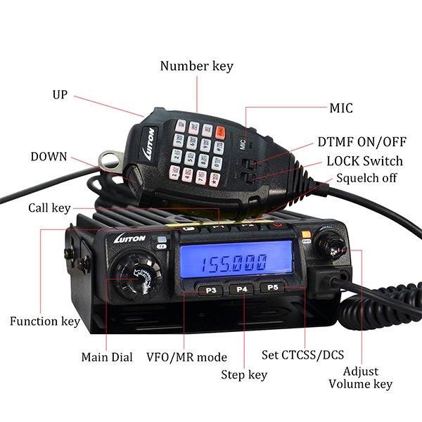 Hot Selling Mobile Transceiver LT-580 Uhf/vhf Antenna Car Radio 350mhz Walkie Talkie