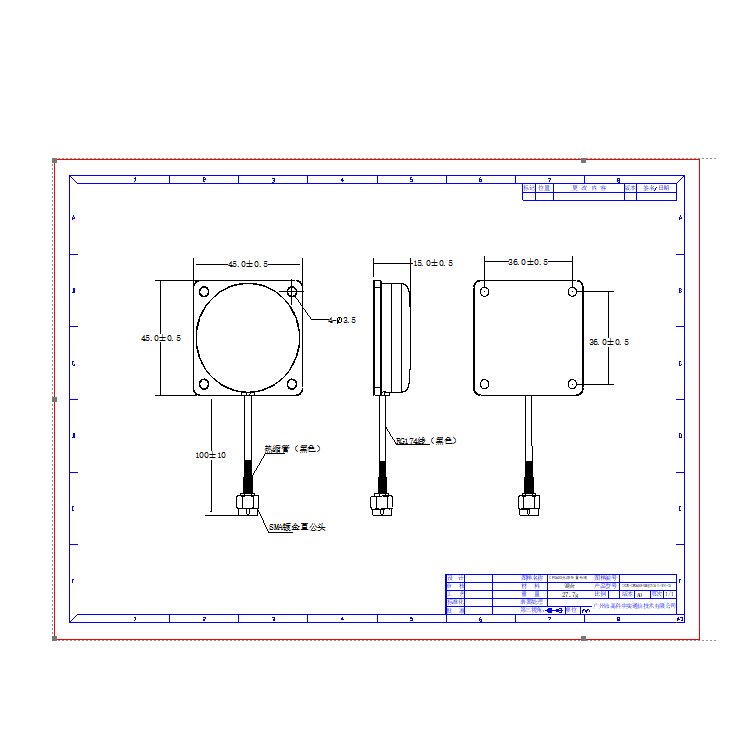 Screw installation of external positioning antenna gps gnss L1 B1