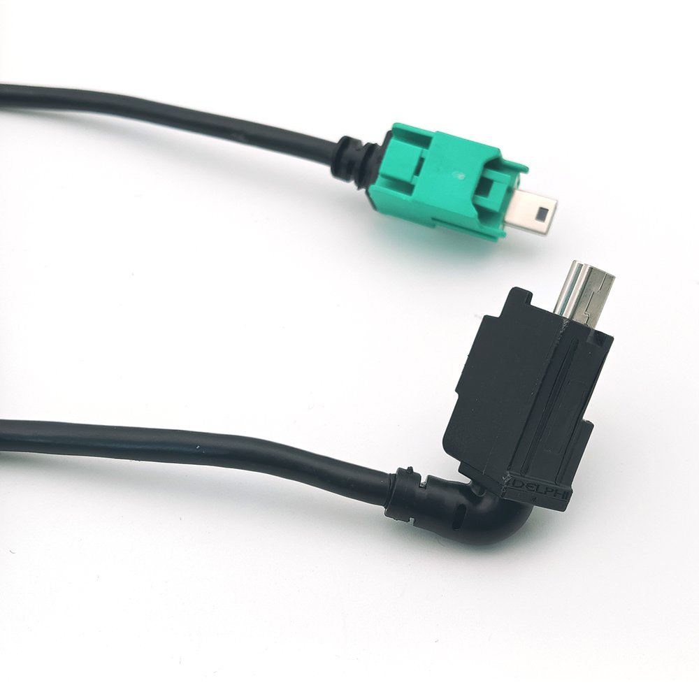 Car Automotive USB Data Cable HSL Connector Jack Mini USB Plug for GM Original Equipment fits 2020 Chevrolet Trax