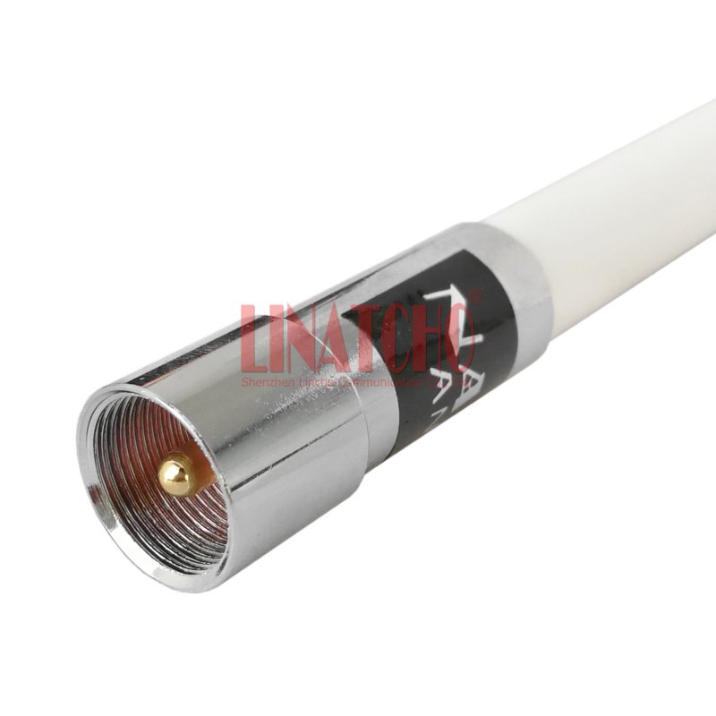 NL350 White VHF UHF 144 430MHz Fiberglass 22CM Short PL259 M Connector Car Two Way Radio Antenna