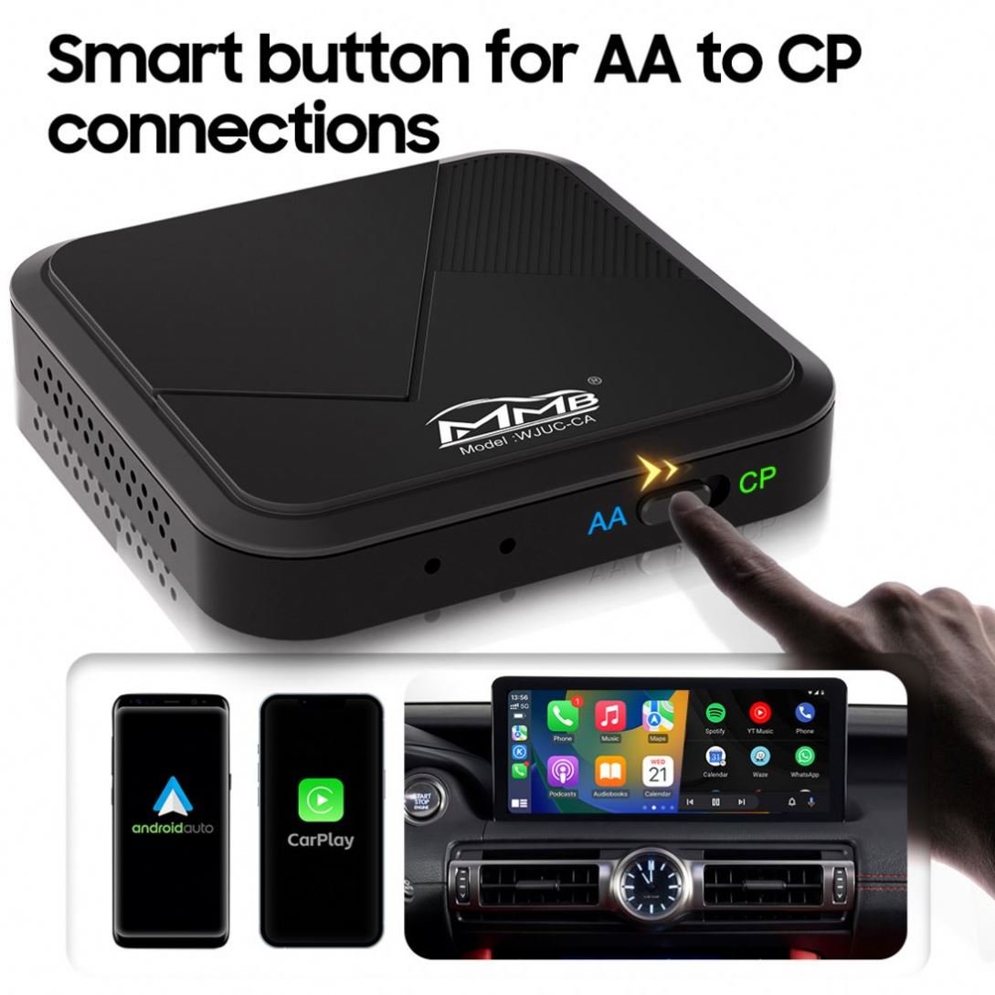Wireless Android Auto Box Wireless Carplay Adapter Oem Carplay to Android Auto Ai Box Carplay Smart Box Online Upgrade