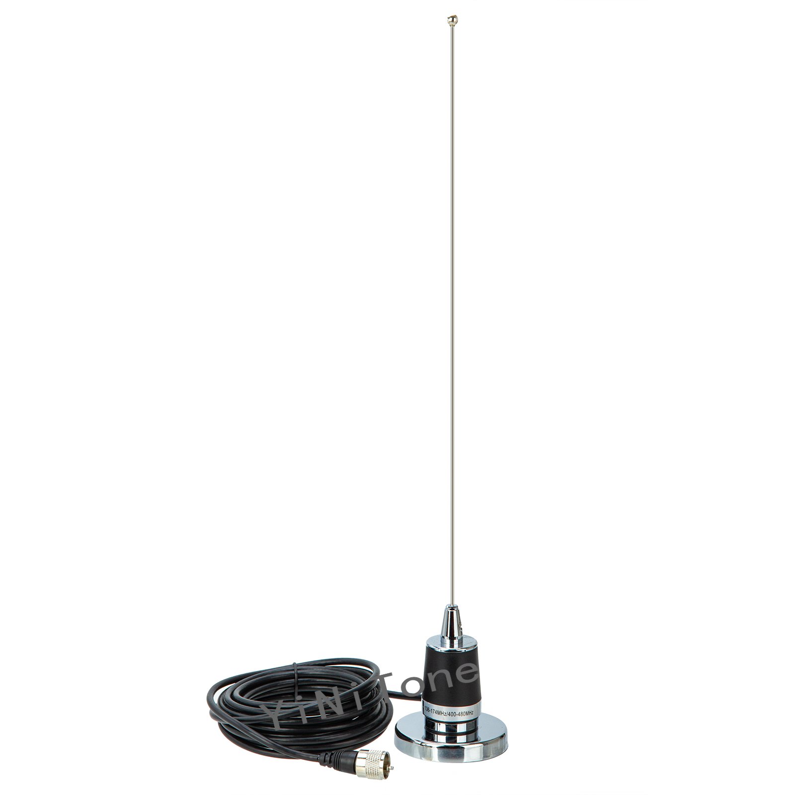 NMO Antenna with NB-70 7CM NMO Magnetic Mount Base With 5M PL-259 Connector Coaxial RG-58 Cable for QYT TYT Car Mobile Radio