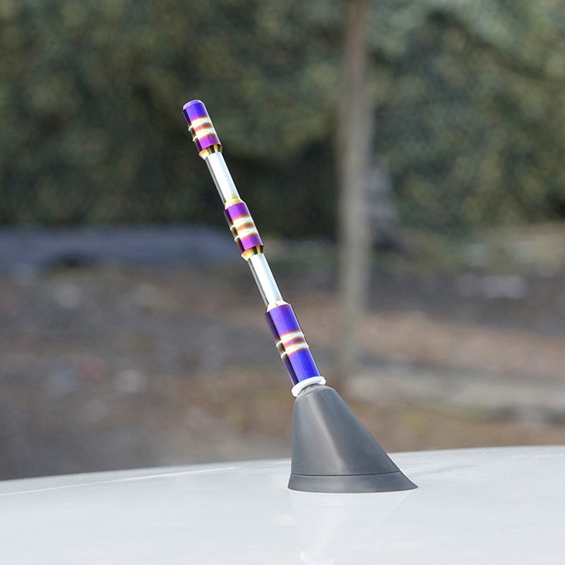 Universal Aluminum Alloy Antenna for Car Modification, AM/FM Receiving Antenna for Car Radio Decoration.