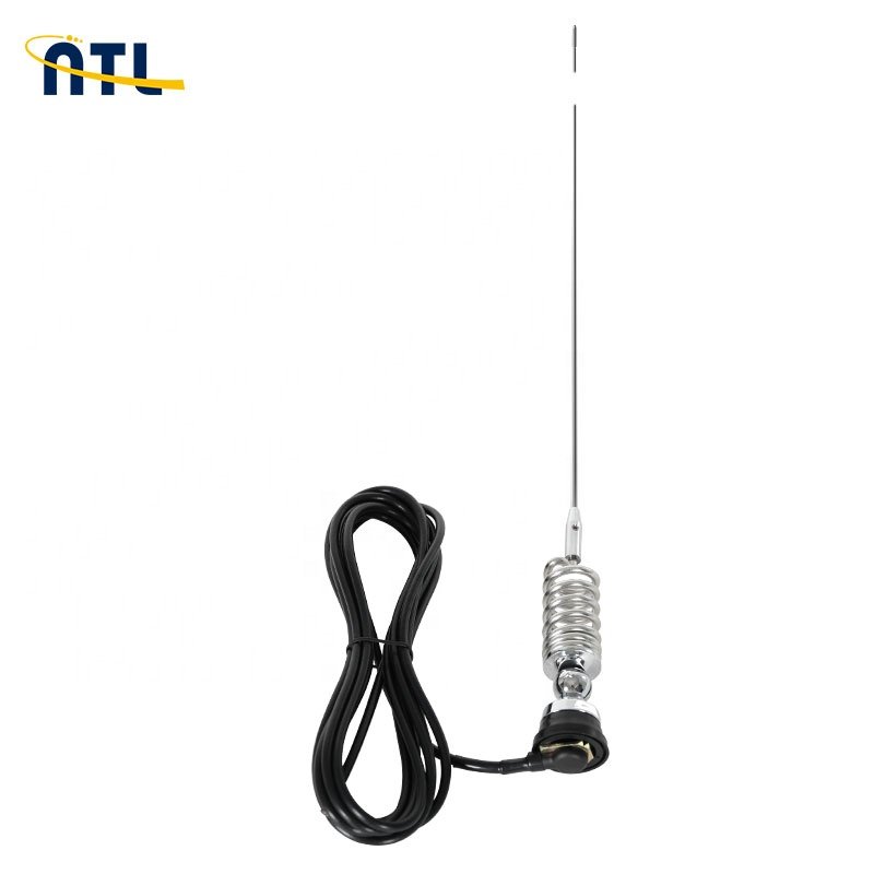 Supper Quality Strong Spring VHF 136mhz to 174mhz Antenna Mobile antenna whip 5/8 w Wave Mobile Antenna