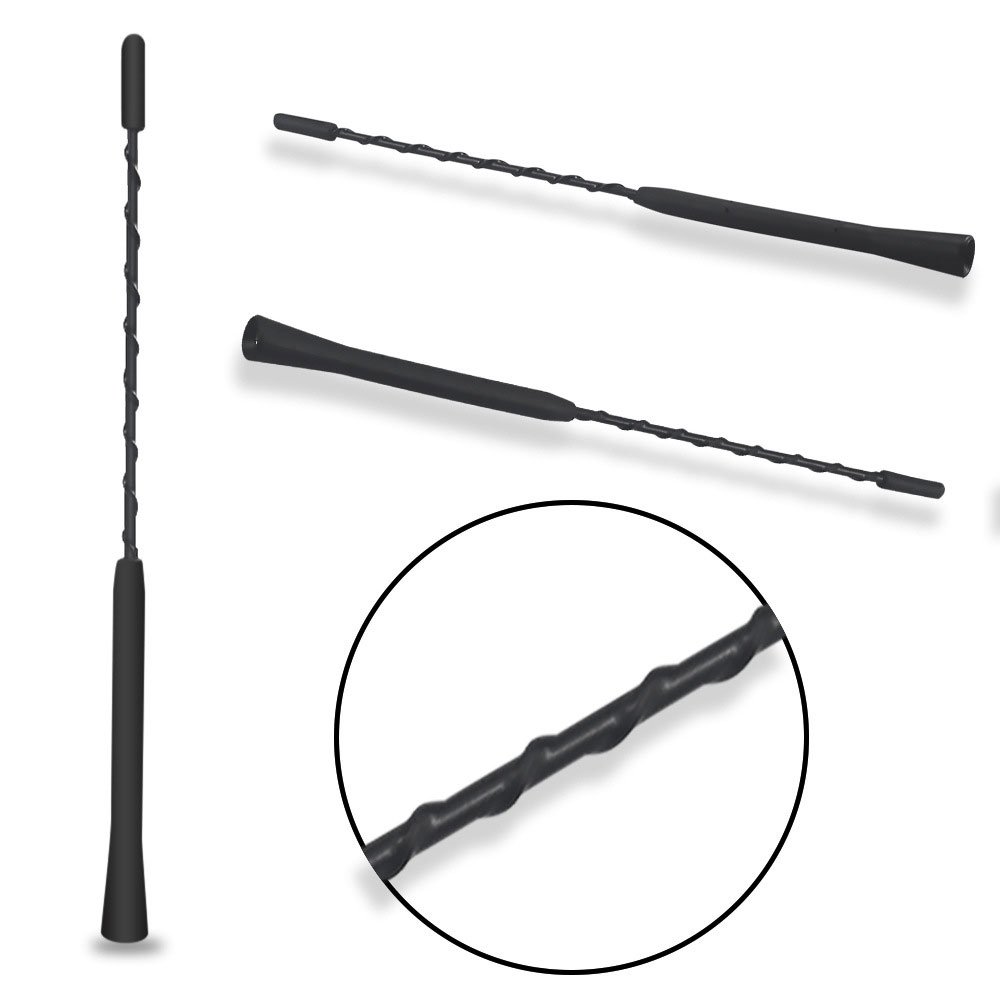 9/11/16 Inch Universal Car Roof Mast Whip Stereo Radio FM/AM Signal Aerial Amplified Antenna Mast Whip for VW BMW Mazda Toyota