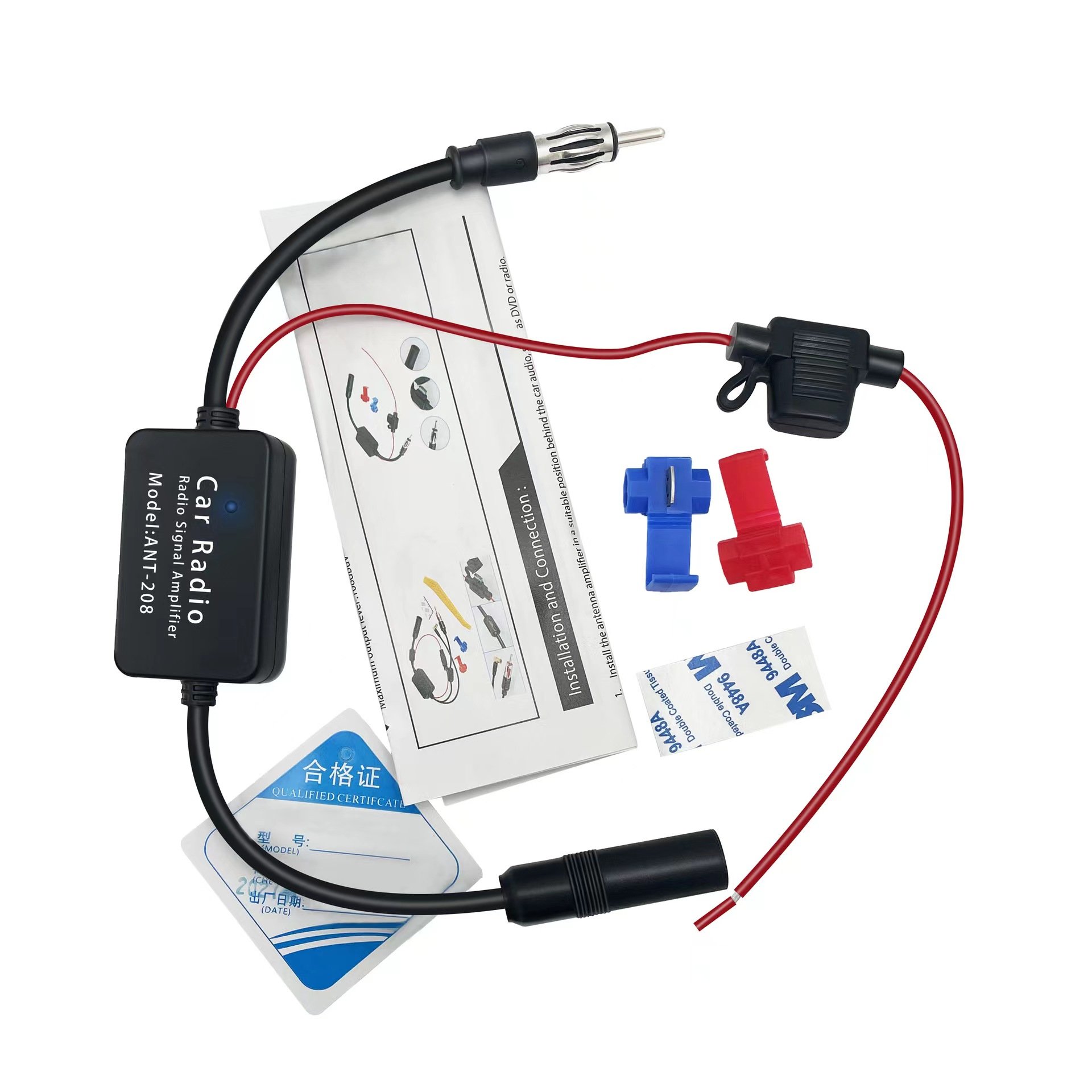 Manufacturer Direct Sales Luxury Version ANT-208FM Car Radio Antenna Amplifier AM DAB FM Antenna Amplifier