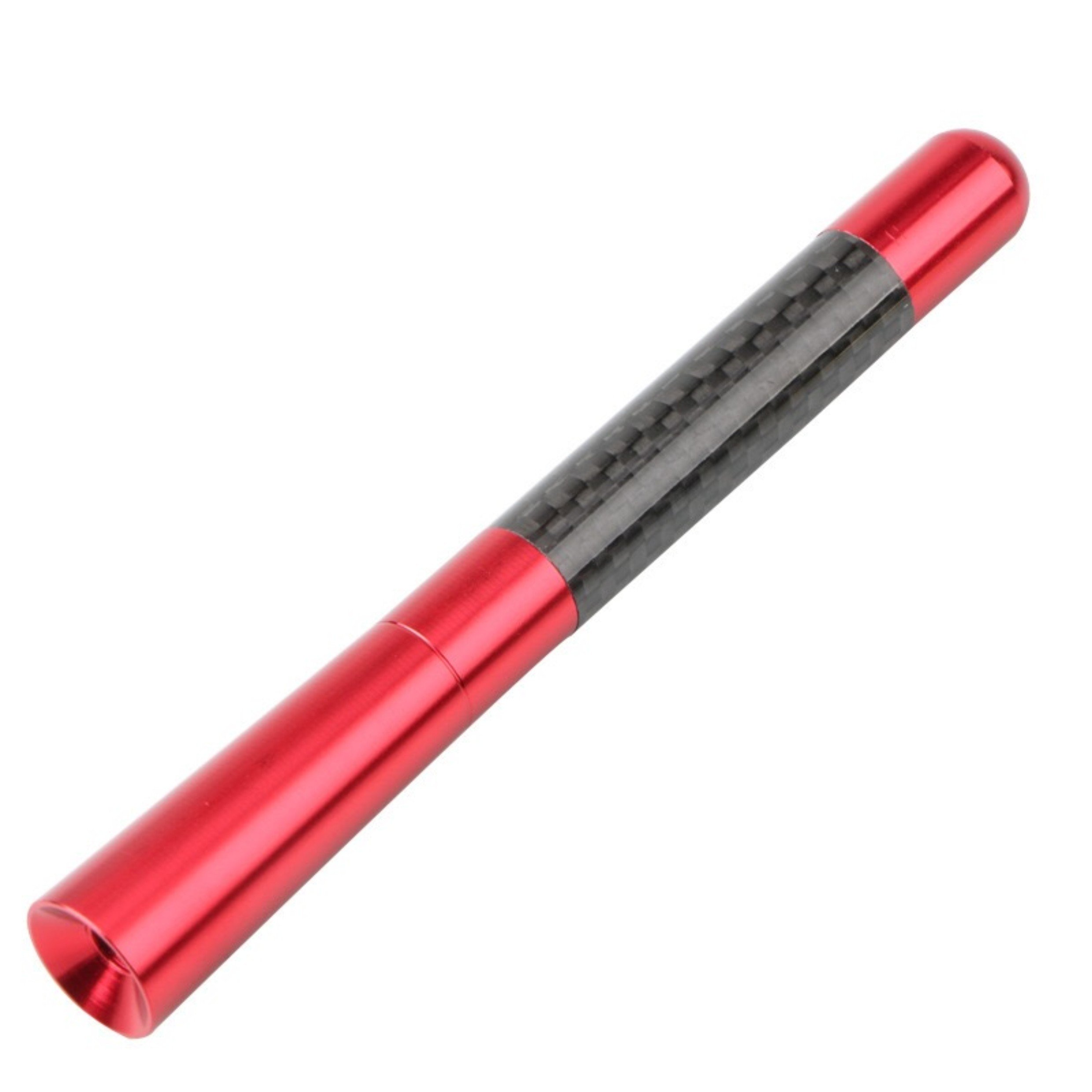 12cm Car Tuning Antenna Aluminum and Carbon Fiber Five Colors Decoration Kits Long Size with Fittings