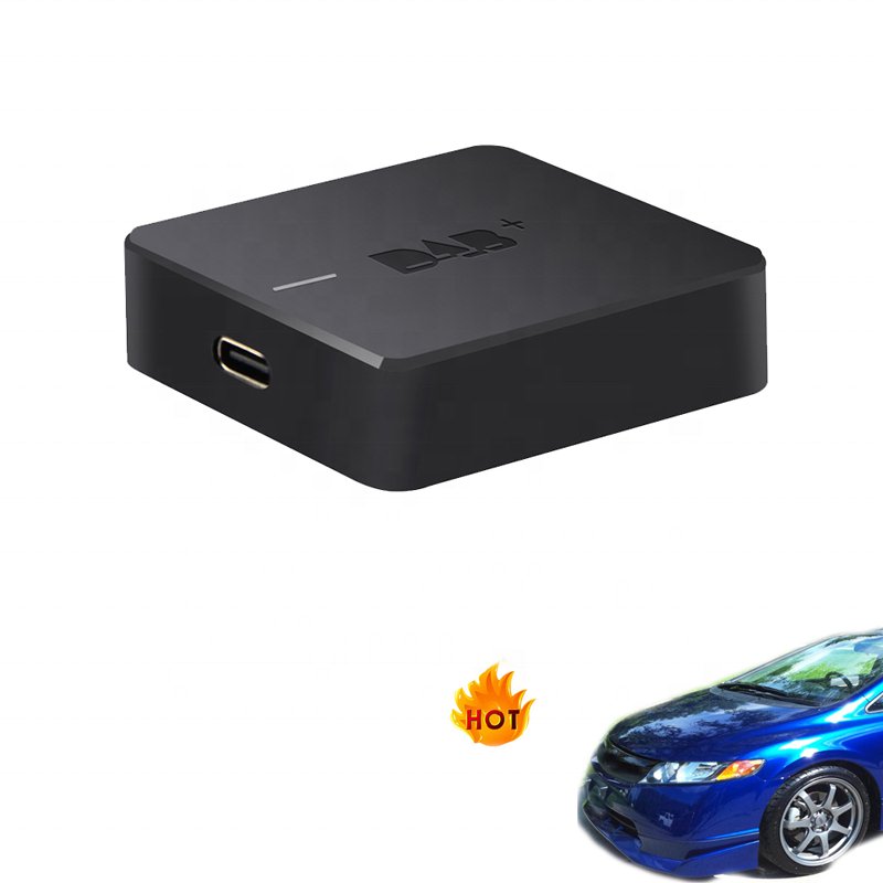2024 Top Seller in EU Digital DAB+ Car Radio Box Receiver DB03 USB Adapter DAB Antenna Box for Android 5.1 and Above Car Radio