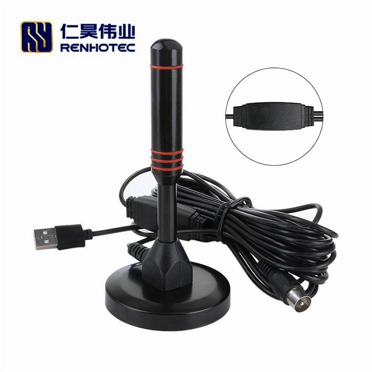 HDTV TV Antenna Wireless DVB-T TV Receiver with PAL Cable Digital TV Antenna Indoor Outdoor for HD DVB Satellite