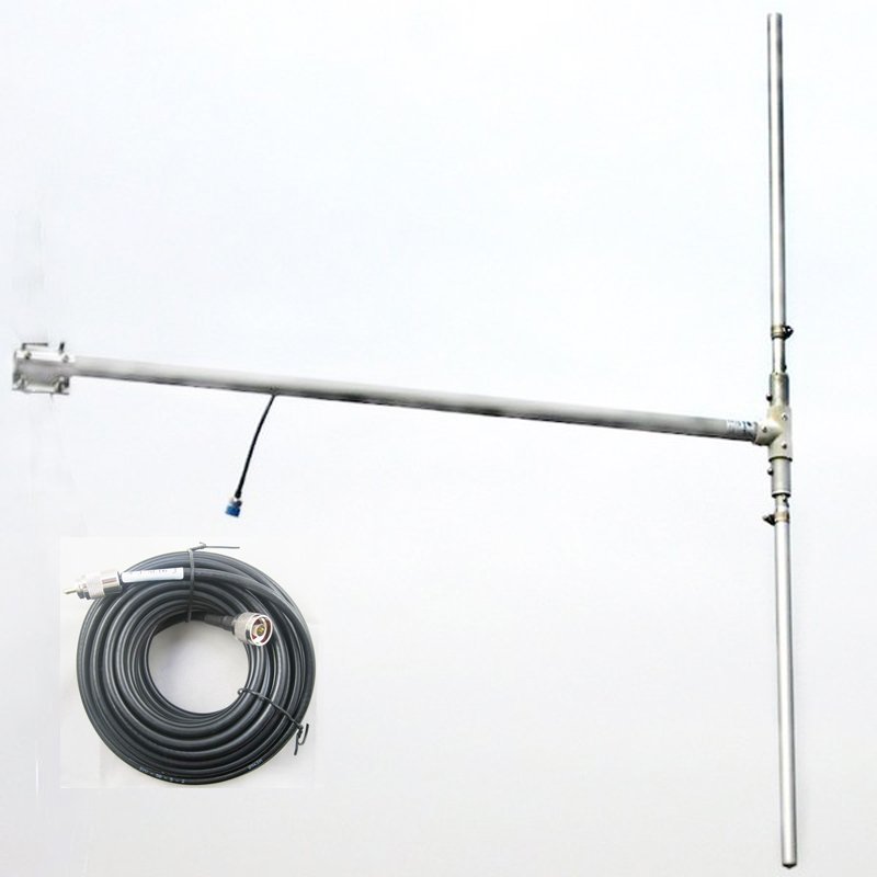 FMUSER FMT5.0-50L 50W Radio Broadcast Long Range FM Transmitter + RDS Encoder +DP100 Dipole Antenna for Radio Station