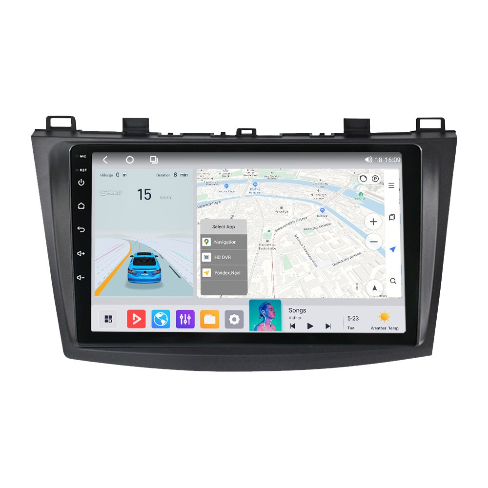 M6 PRO Car Gps Screen Audio Eq Car for Mazda 3 2010-2012 GPS BT Car Multimedia Player with Camera