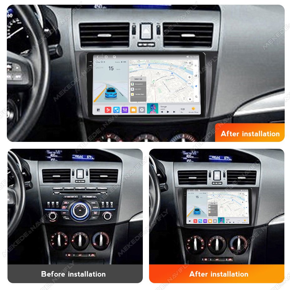 M6 PRO Car Gps Screen Audio Eq Car for Mazda 3 2010-2012 GPS BT Car Multimedia Player with Camera