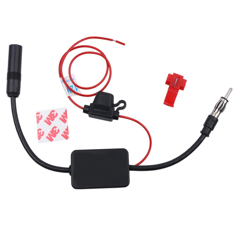ANT-208 Universal and practical FM signal amplifier anti-jamming car antenna radio universal FM booster amplifier auto parts