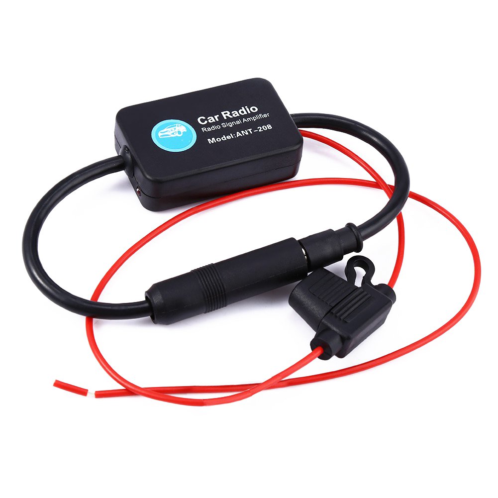 ANT-208 Auto FM/AM Antenna Booster Windshield Mount Antenna Aerials Car Aerial Antenna 12V Car Automobile Radio Signal Amplifier