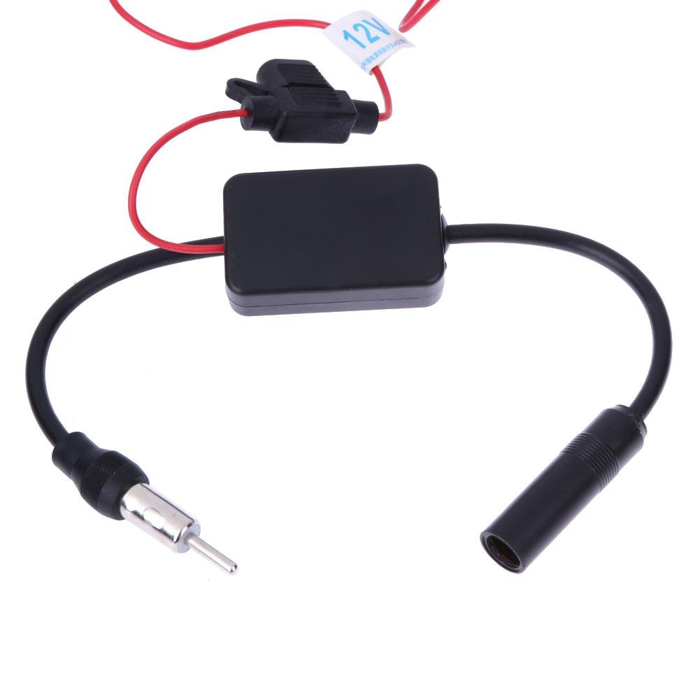 ANT-208 Auto FM/AM Antenna Booster Windshield Mount Antenna Aerials Car Aerial Antenna 12V Car Automobile Radio Signal Amplifier