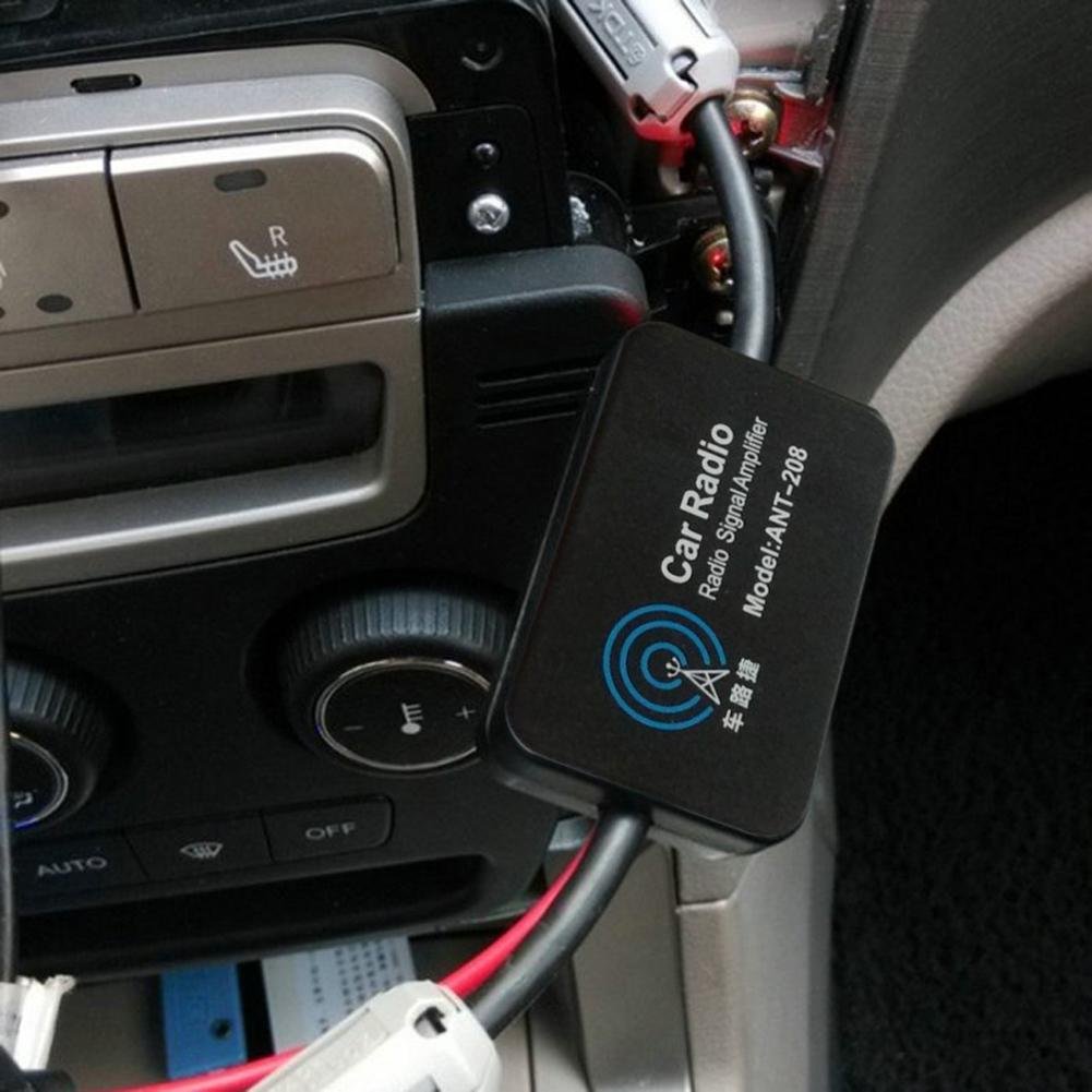 ANT-208 Auto FM/AM Antenna Booster Windshield Mount Antenna Aerials Car Aerial Antenna 12V Car Automobile Radio Signal Amplifier
