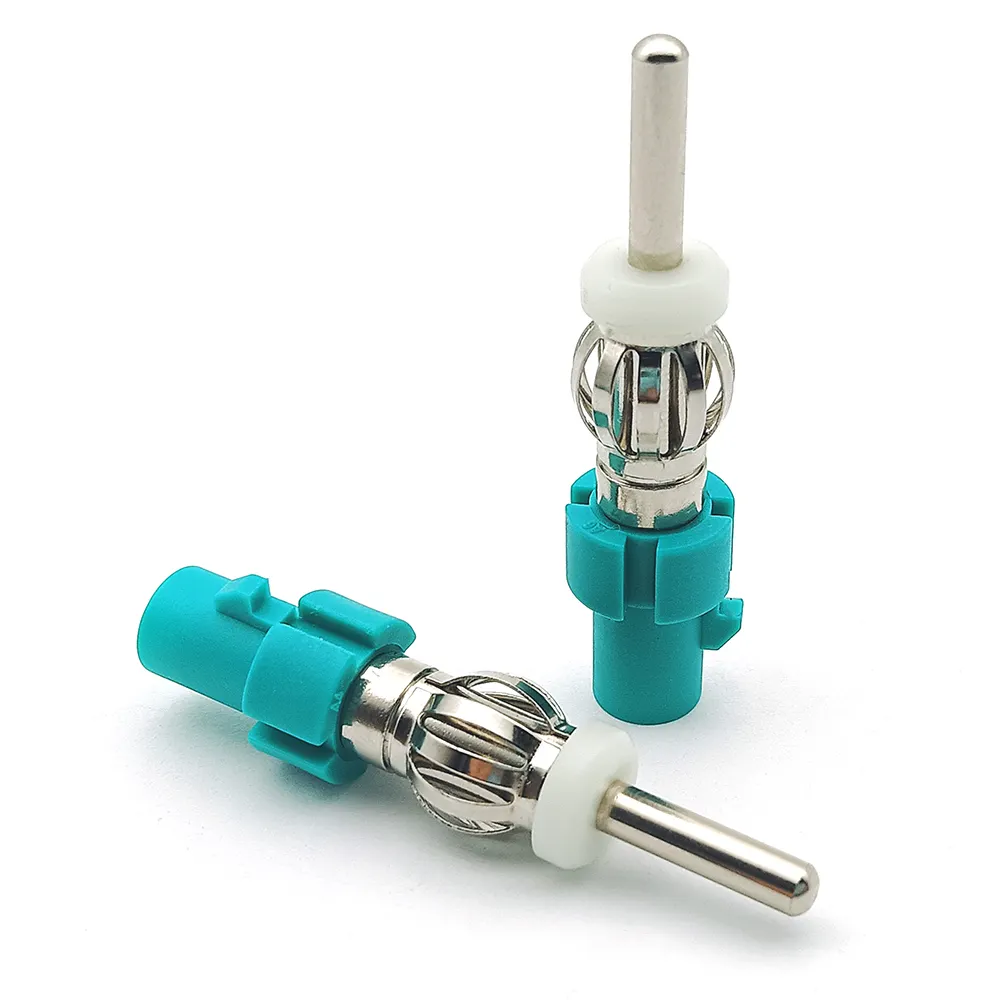 Universal Fakra Z Male to Motoro-la DIN Plug Car Antenna Adapter Car Stereo FM AM Radio Antenna Connector