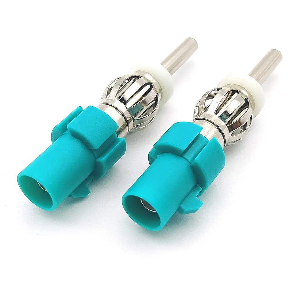 Universal Fakra Z Male to Motoro-la DIN Plug Car Antenna Adapter Car Stereo FM AM Radio Antenna Connector
