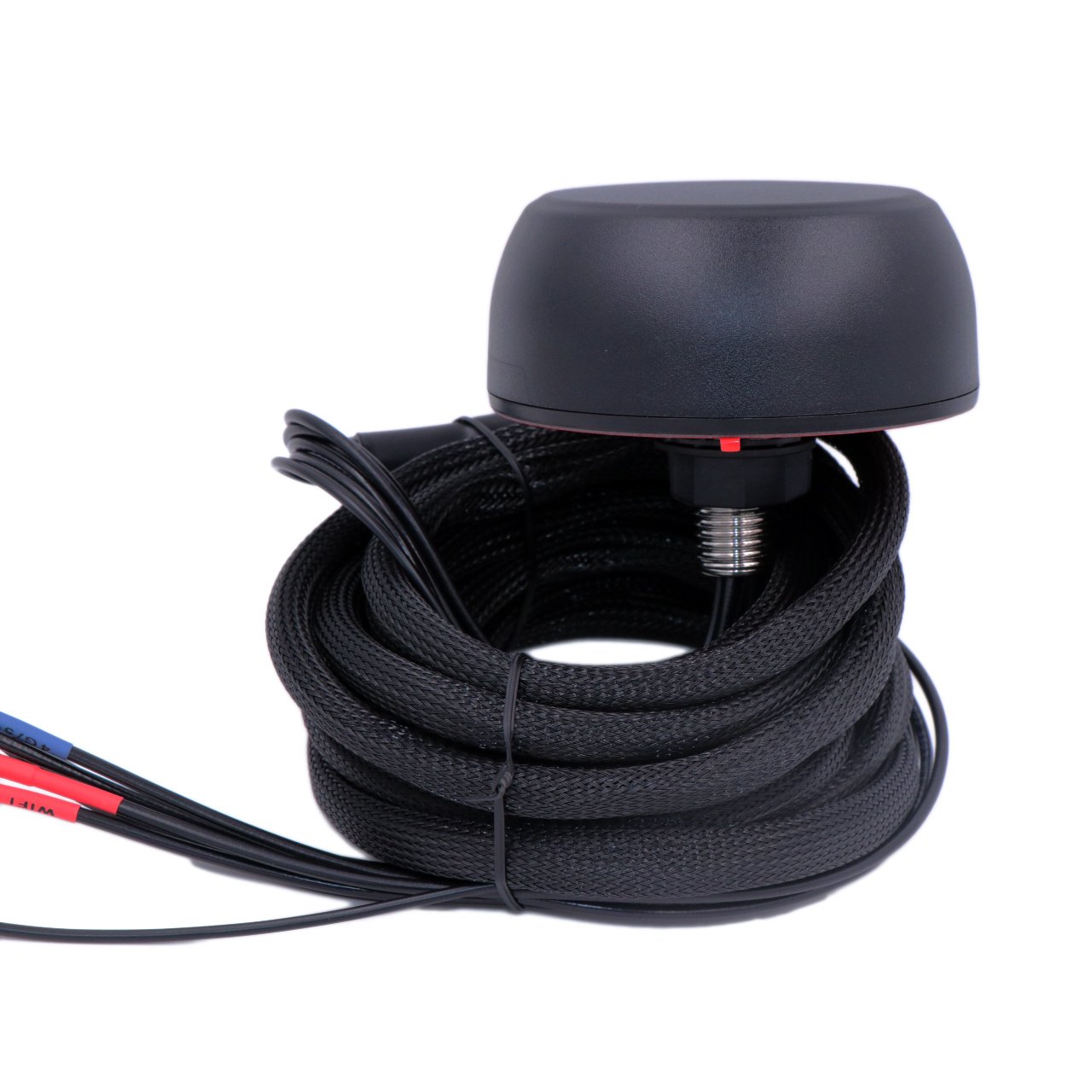 IP68 waterproof 5-in-1 vehicle mount 4G LTE 5G FR1 WiFi GNSS low-profile omnidirectional outdoor puck antenna