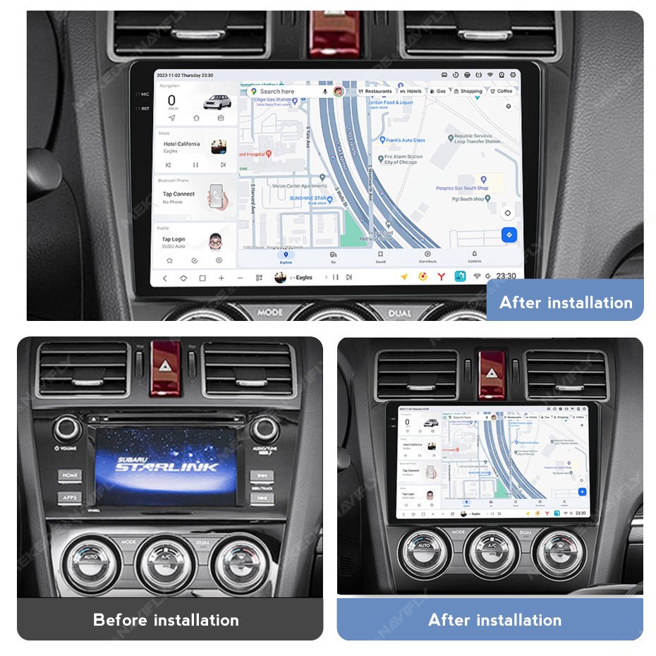 MEKEDE DUDU7 Android 8core 4G LTE Gps Navigation Rear Camera for Subaru Forester 2015-2017 Car Radio Car-play Auto Video Player