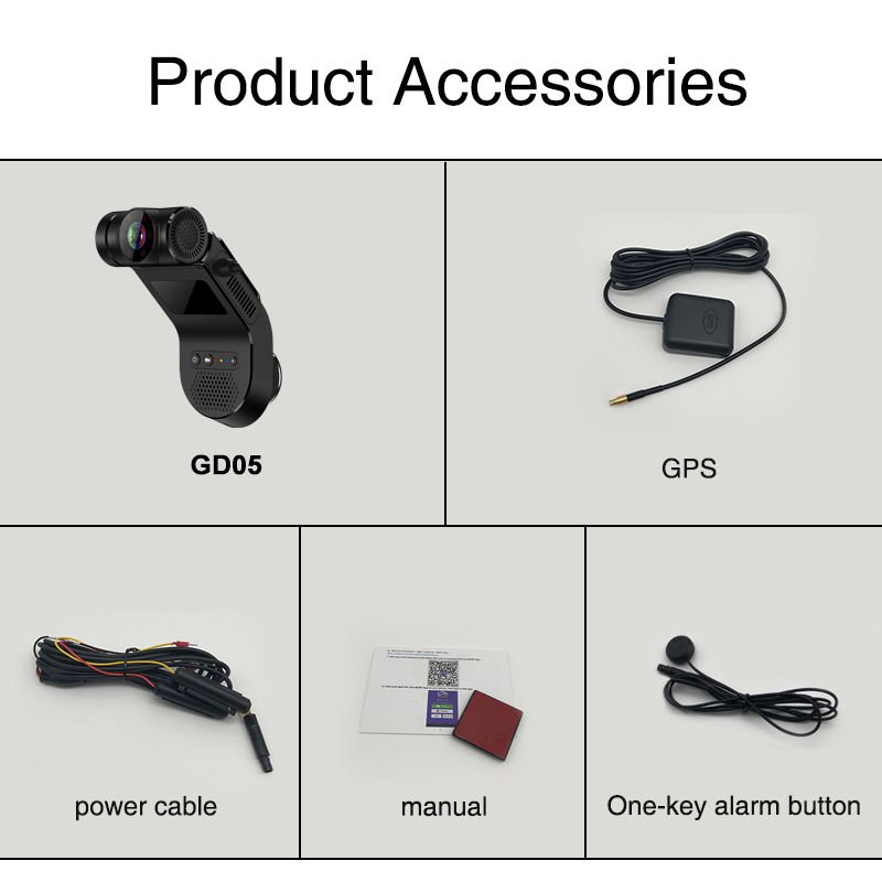 4G Dual Lens Smart Cloud Dash Cam with 2-Inch IPS Screen for Vehicle Fleet Management with Park Mode G-Sensor Models T5