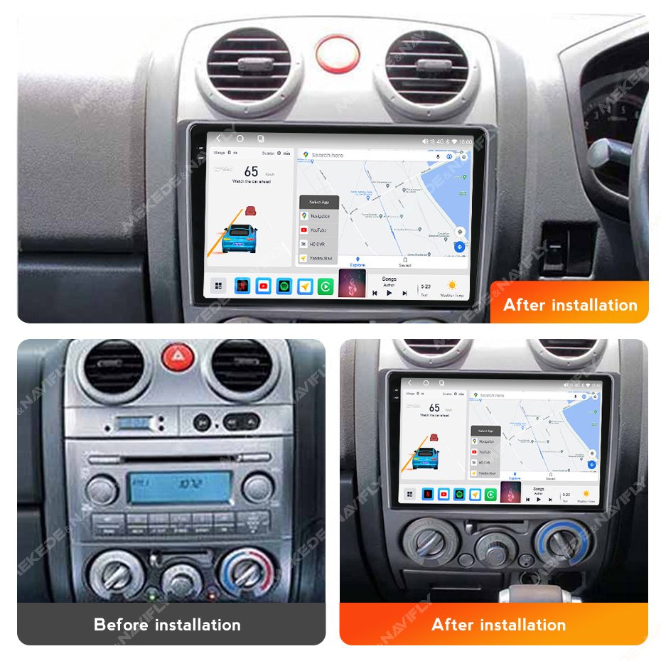 MEKEDE M6 PRO Android Newest System QLED Screen Car Radio Player for Isuzu D-Max 2007-2011 DSP GPS BT GPS Navigation