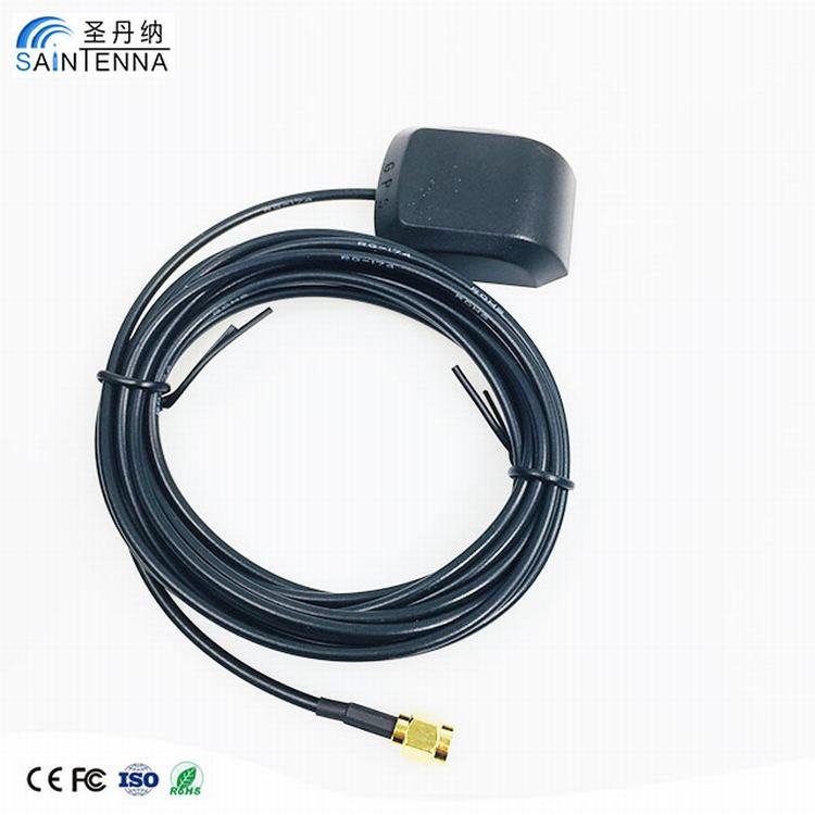 High Gain Black Car Active 1575MHz Gps Antenna