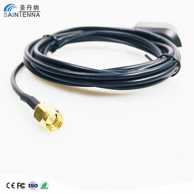 High Gain Black Car Active 1575MHz Gps Antenna