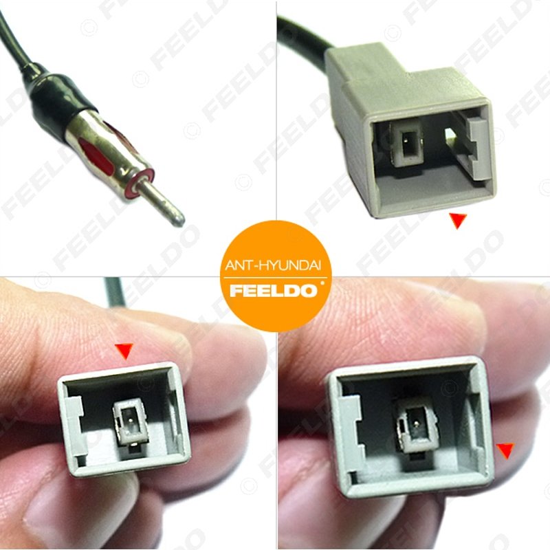 Car Audio Stereo Antenna Adapter for 2009-2011 Hyundai/Kia KI-11 Female Radio Parts