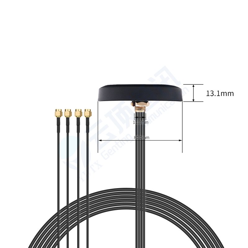 Waterproof Outdoor Car Antennas Types 4 In 1 GSM WIFI 4G LTE GLONASS GPS Combination Antenna For Fleet Management